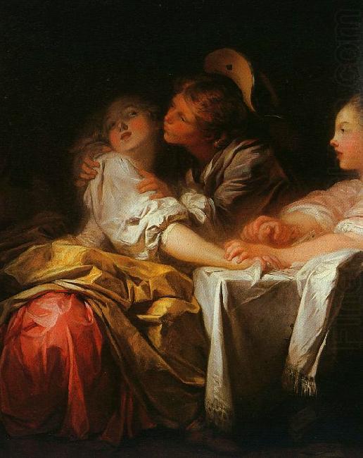Jean-Honore Fragonard Stolen Kiss Detail china oil painting image